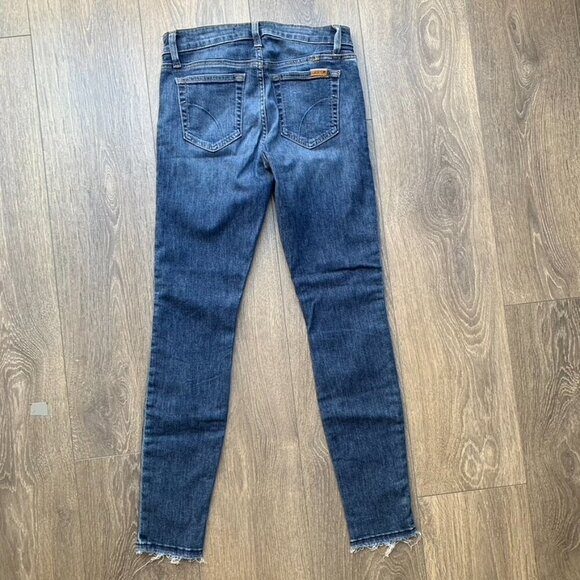 Joe's Jeans Skinny Ankle Jeans Icon Mid Rise Denim Raw Hem Roamie Size 25 - Picture 10 of 10